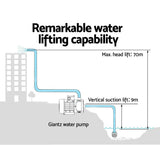 darrahopens Tools > Pumps Giantz 2500W Multi Stage Water Pump Pressure Rain Tank Farm House Irrigation
