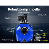 darrahopens Tools > Pumps Giantz 8HP 3" Petrol Water Pump Garden Irrigation Transfer Blue