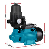 darrahopens Tools > Pumps Giantz Auto Peripheral Pump Clean Water Garden Farm Rain Tank Irrigation QB80