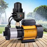 darrahopens Tools > Pumps Giantz Multi Stage Water Pump Pressure Rain Tank Garden Farm House Irrigation 2000W Black Controller