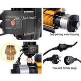 darrahopens Tools > Pumps Giantz Multi Stage Water Pump Pressure Rain Tank Garden Farm House Irrigation 2000W Black Controller