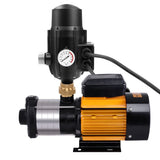 darrahopens Tools > Pumps Giantz Multi Stage Water Pump Pressure Rain Tank Garden Farm House Irrigation 2000W Black Controller