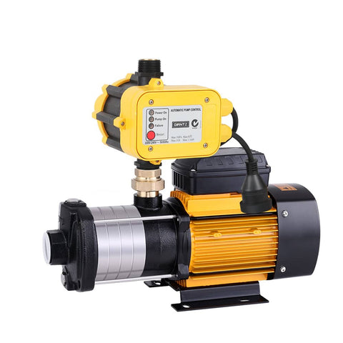 darrahopens Tools > Pumps Giantz Multi Stage Water Pump Pressure Rain Tank Garden Farm House Irrigation 2000W Yellow Controller
