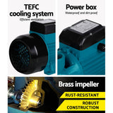darrahopens Tools > Pumps Giantz Peripheral Pump Clean Water Garden Boiler Car Wash Irrigation QB80
