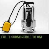 darrahopens Tools > Pumps PROTEGE 1500W Submersible Dirty Water Pump Bore Tank Well Steel Automatic Clean