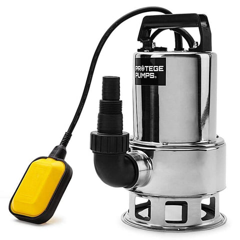 darrahopens Tools > Pumps PROTEGE 1500W Submersible Dirty Water Pump Bore Tank Well Steel Automatic Clean