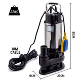 darrahopens Tools > Pumps PROTEGE 2250W Submersible Dirty Water Pump Sewage Bore Septic Tank Well Sewerage