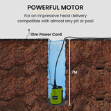 Darrahopens Tools > Pumps PROTEGE Tight Access Clean/Grey Water Submersible Sump Pump, Integrated Float Switch