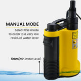 Darrahopens Tools > Pumps PROTEGE Tight Access Clean/Grey Water Submersible Sump Pump, Integrated Float Switch