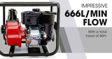 darrahopens Tools > Pumps Warton 8HP 3 Petrol Water Transfer Pump High Pressure Fire Fighting Irrigation