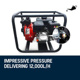 darrahopens Tools > Pumps WARTON Petrol Water Pump 8HP Fire Fighting High Pressure Transfer Irrigation 4