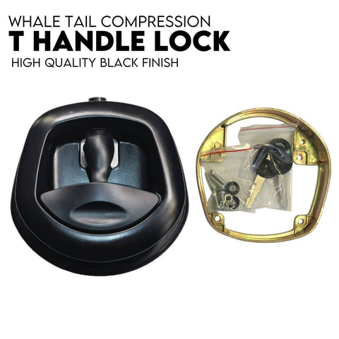 Darrahopens Tools > Tools Storage Black Whale Tail T Handle Lock Latch/Compression Lock Trailer Ute Toolbox
