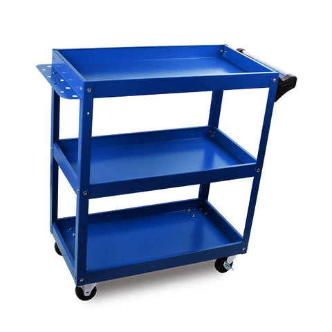 Darrahopens Tools > Tools Storage Blue 3-Tier Tool Cart Trolley Toolbox Workshop Garage Storage 150KG Organizer Garage