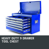 darrahopens Tools > Tools Storage BULLET 9 Drawer Tool Box Chest Mechanic Organiser Garage Storage Toolbox Set