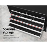 darrahopens Tools > Tools Storage Giantz 10-Drawer Tool Box Chest Cabinet Garage Storage Toolbox Black Silver