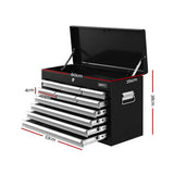 darrahopens Tools > Tools Storage Giantz 10-Drawer Tool Box Chest Cabinet Garage Storage Toolbox Black Silver