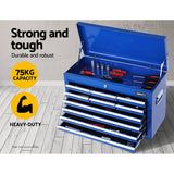 darrahopens Tools > Tools Storage Giantz 10-Drawer Tool Box Chest Cabinet Garage Storage Toolbox Blue