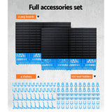 darrahopens Tools > Tools Storage Giantz 108 Storage Bin Rack Wall Mounted Tools Organiser Peg Wall Bench Garage
