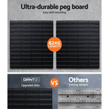 darrahopens Tools > Tools Storage Giantz 108 Storage Bin Rack Wall Mounted Tools Organiser Peg Wall Bench Garage