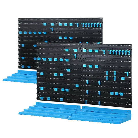 darrahopens Tools > Tools Storage Giantz 108 Storage Bin Rack Wall Mounted Tools Organiser Peg Wall Bench Garage