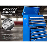 darrahopens Tools > Tools Storage Giantz 14 Drawers Toolbox Chest Cabinet Mechanic Trolley Garage Tool Storage Box