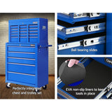 darrahopens Tools > Tools Storage Giantz 14 Drawers Toolbox Chest Cabinet Mechanic Trolley Garage Tool Storage Box