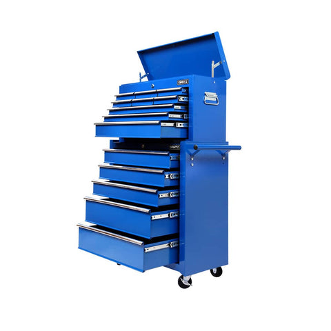 darrahopens Tools > Tools Storage Giantz 14 Drawers Toolbox Chest Cabinet Mechanic Trolley Garage Tool Storage Box