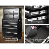 darrahopens Tools > Tools Storage Giantz 14 Drawers Toolbox Chest Cabinet Mechanic Trolley Garage Tool Storage Box