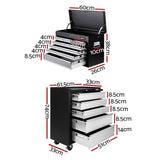 darrahopens Tools > Tools Storage Giantz 14 Drawers Toolbox Chest Cabinet Mechanic Trolley Garage Tool Storage Box