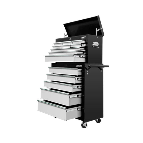 darrahopens Tools > Tools Storage Giantz 14 Drawers Toolbox Chest Cabinet Mechanic Trolley Garage Tool Storage Box