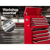 darrahopens Tools > Tools Storage Giantz 14 Drawers Toolbox Chest Cabinet Mechanic Trolley Garage Tool Storage Box