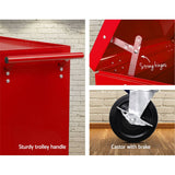 darrahopens Tools > Tools Storage Giantz 14 Drawers Toolbox Chest Cabinet Mechanic Trolley Garage Tool Storage Box