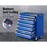 darrahopens Tools > Tools Storage Giantz 17 Drawers Tool Box Trolley Chest Cabinet Cart Garage Mechanic Toolbox Blue