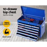 darrahopens Tools > Tools Storage Giantz 17 Drawers Tool Box Trolley Chest Cabinet Cart Garage Mechanic Toolbox Blue