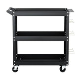 Darrahopens Tools > Tools Storage Giantz 3-Tier Tool Cart Storage Trolley Toolbox Workshop Garage Organizer Black