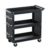 Darrahopens Tools > Tools Storage Giantz 3-Tier Tool Cart Storage Trolley Toolbox Workshop Garage Organizer Black