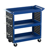 Darrahopens Tools > Tools Storage Giantz 3-Tier Tool Trolley Cart Workshop Wheels Mobile Work Mechanic Storage Blue
