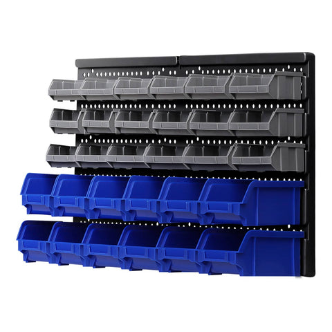 darrahopens Tools > Tools Storage Giantz 30 Bin Wall Mounted Rack Storage Organiser
