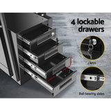 darrahopens Tools > Tools Storage Giantz 4 Drawer Welding Trolley - Black