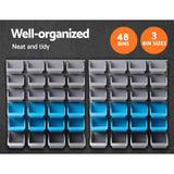 darrahopens Tools > Tools Storage Giantz 48 Bin Wall Mounted Rack Storage Organiser