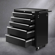 darrahopens Tools > Tools Storage Giantz 5 Drawer Mechanic Tool Box Cabinet Storage Trolley - Black