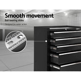 darrahopens Tools > Tools Storage Giantz 5 Drawer Mechanic Tool Box Cabinet Storage Trolley - Black