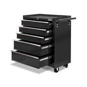 darrahopens Tools > Tools Storage Giantz 5 Drawer Mechanic Tool Box Cabinet Storage Trolley - Black