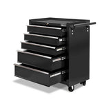 darrahopens Tools > Tools Storage Giantz 5 Drawer Mechanic Tool Box Cabinet Storage Trolley - Black