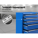 darrahopens Tools > Tools Storage Giantz 5 Drawer Mechanic Tool Box Cabinet Storage Trolley - Blue