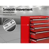 darrahopens Tools > Tools Storage Giantz 5 Drawer Mechanic Tool Box Cabinet Storage Trolley - Red