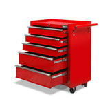 darrahopens Tools > Tools Storage Giantz 5 Drawer Mechanic Tool Box Cabinet Storage Trolley - Red