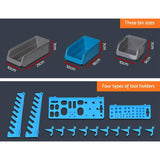 darrahopens Tools > Tools Storage Giantz 88 Parts Wall-Mounted Storage Bin Rack Tool Garage Shelving Organiser Box