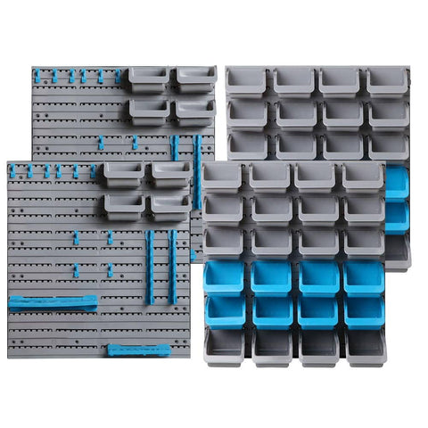 darrahopens Tools > Tools Storage Giantz 88 Parts Wall-Mounted Storage Bin Rack Tool Garage Shelving Organiser Box