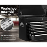 darrahopens Tools > Tools Storage Giantz 9 Drawer Mechanic Tool Box Cabinet Storage - Black